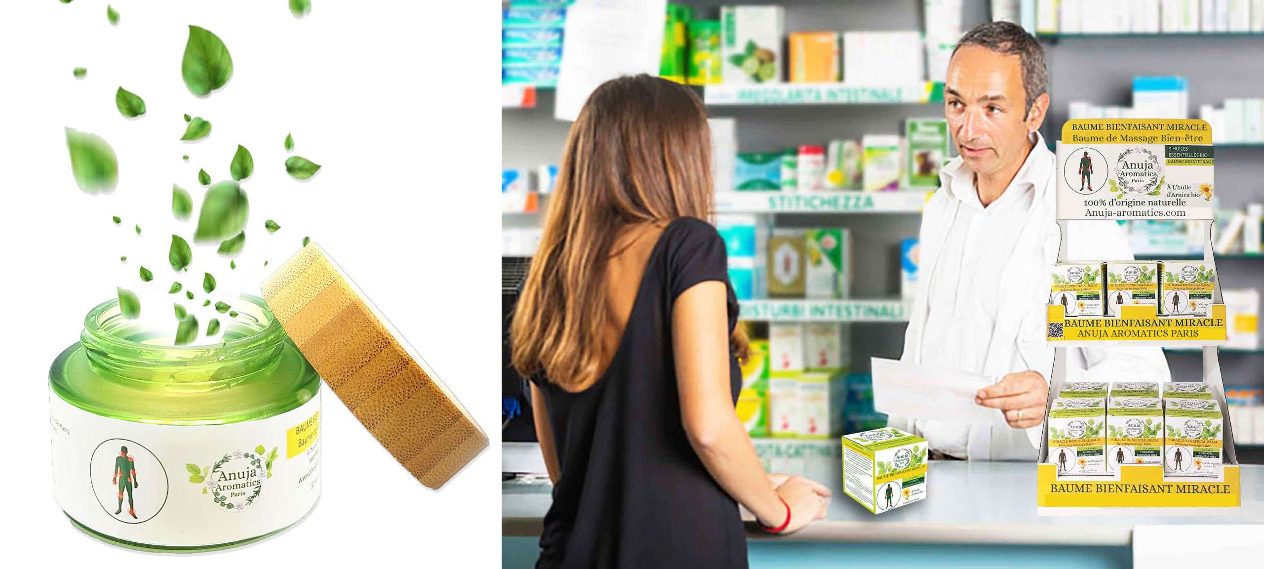 Anuja Aromatics Baume Bienfaisant Miracle en Pharmacie